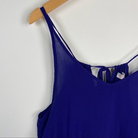 Intimately Free People Eyelash Sleeveless Floral Lace Boho Slip Dress Blue XS - Picture 5 of 9